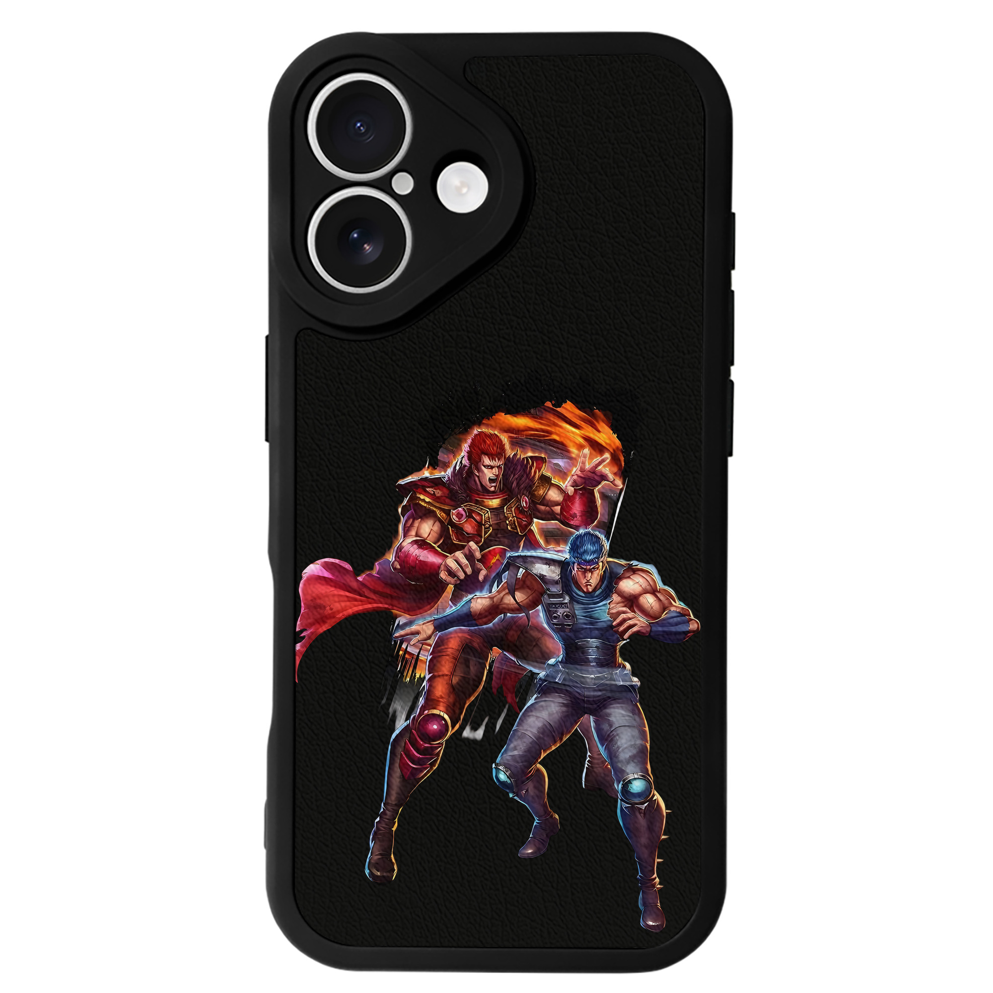 （画像用） 北斗の拳 Fist of the North Star 【iPhone 16シリーズ対応】シリコンスマホケース（レザー調） 材質：シリコン